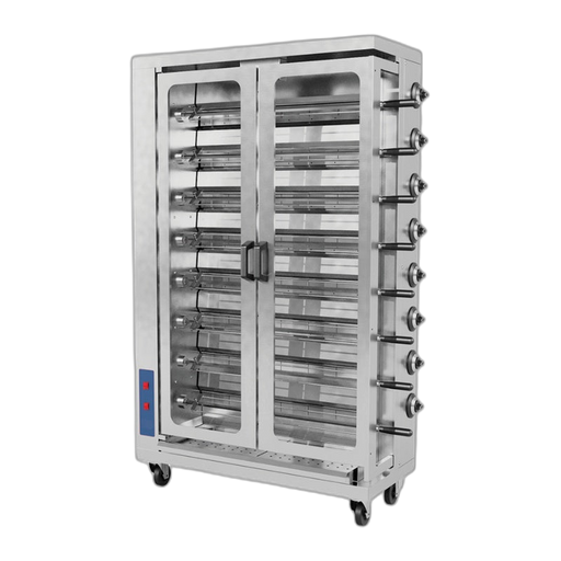 Pegasus CR-8G Gas Chicken Rotisserie, 8 Spits - NG