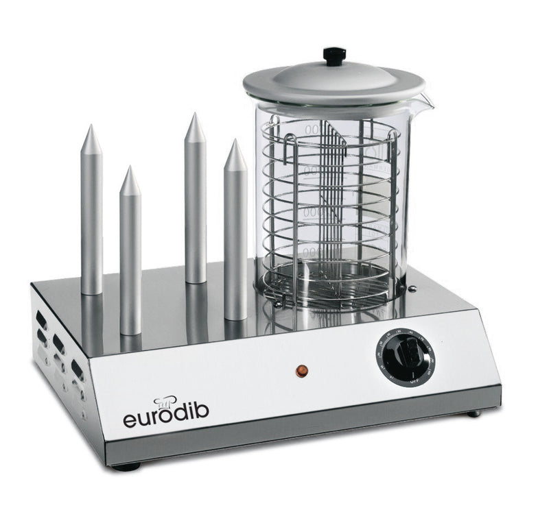 Eurodib Hot Dog Steamer and Bun Warmer - HOTDOG110V