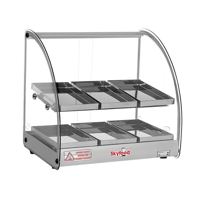 Skyfood FWD2-18G Commercial Food Warmer Display | Heated Merchandiser