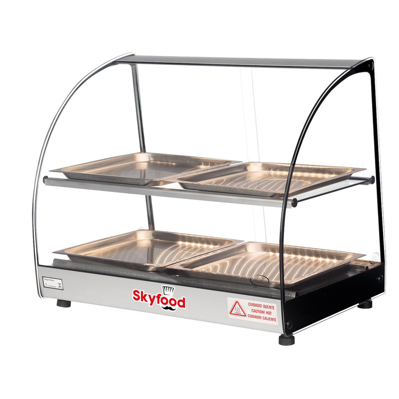 Skyfood FWD2-22-4P Commercial Food Warmer Display | Heated Merchandiser