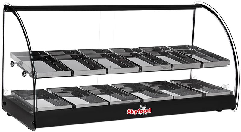 Skyfood FWD2-36BL Commercial Food Warmer Display | Heated Merchandiser