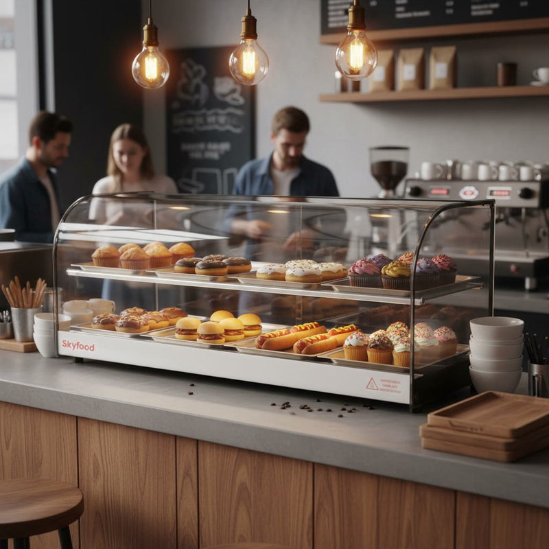 Skyfood FWDC2-43-8P Commercial Food Warmer Display | Heated Merchandiser