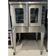 BakeMax America BASCO5E Commercial Electric Convection Oven – Floor Model with 12 Pan Capacity.