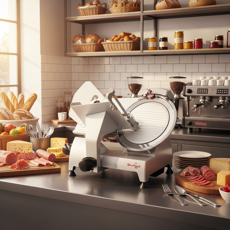Skyfood GL300F 12" Economy Food Slicer | Manual Heavy Duty Stainless Steel