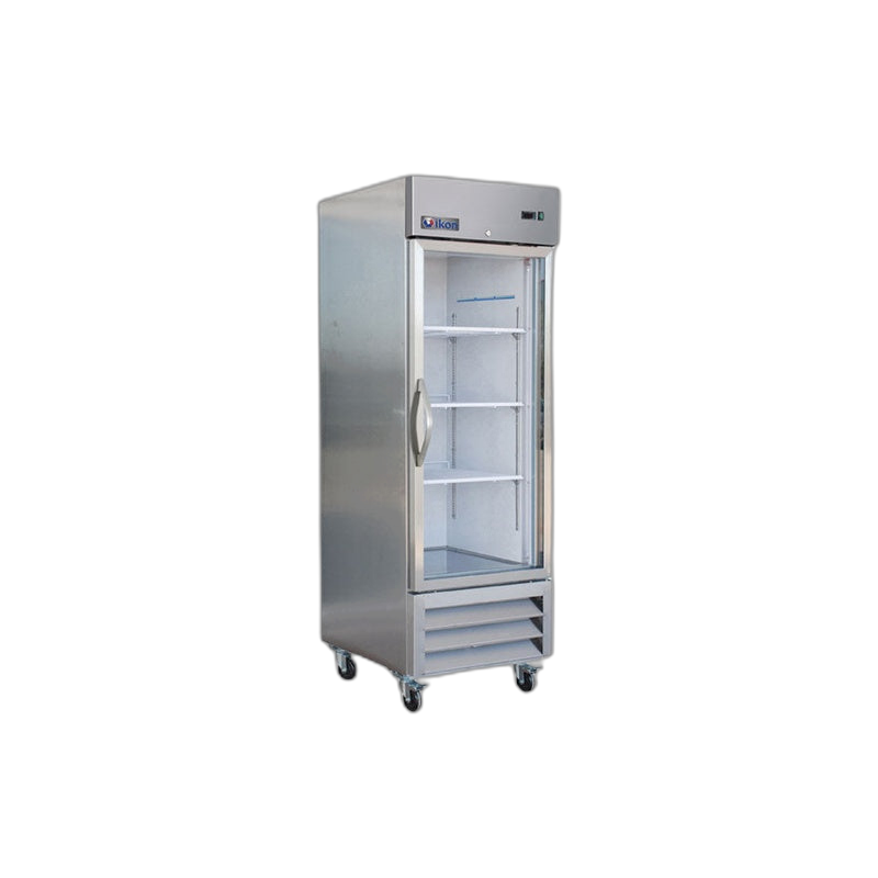 Ikon IB27RG Single Glass Door Bottom Mount Refrigerator