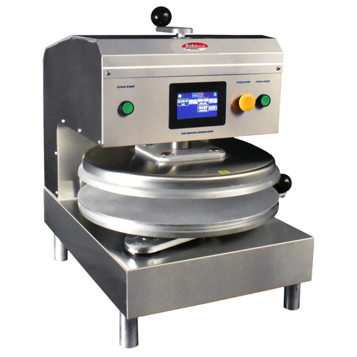 BakeMax BMDXESS Commercial Countertop Electric Dough Press – 18" Single Heat.