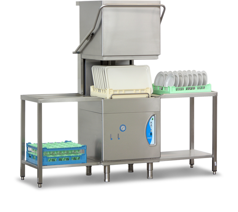 Lamber High-Temperature Pass-Through Dishwasher with Drain Pump - L25EKDPS3PH