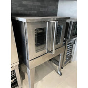 BakeMax America BASCO5E Commercial Electric Convection Oven – Floor Model with 12 Pan Capacity.