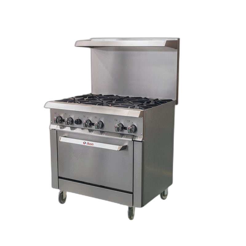 Ikon IR-6-36CO Gas Range with Built-In Convection Oven
