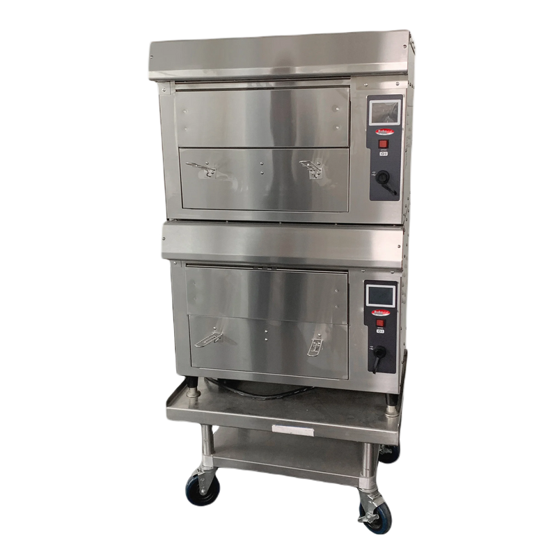 BakeMax BMDGF5 Commercial Electric Double Stacked Greaseless Fryer