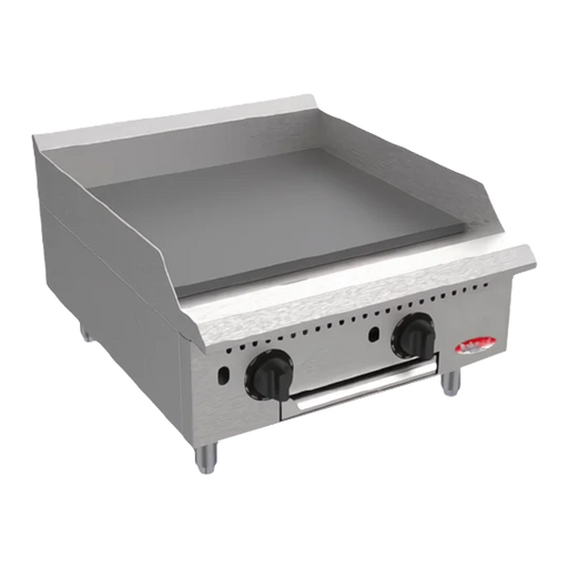BakeMax America 24" Commercial Countertop Thermostatic Gas Griddle - BATG24.