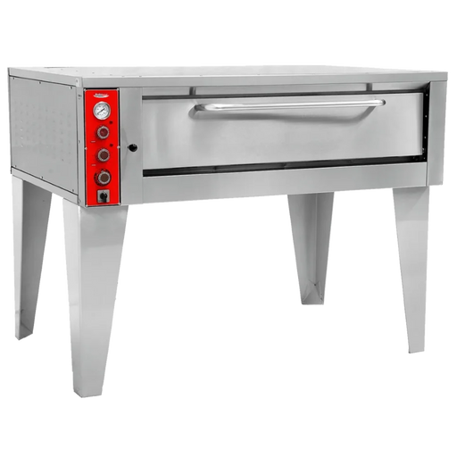 BakeMax BMBPEB125 64" Commercial Electric Stone Hearth Pizza Oven – Floor Model.