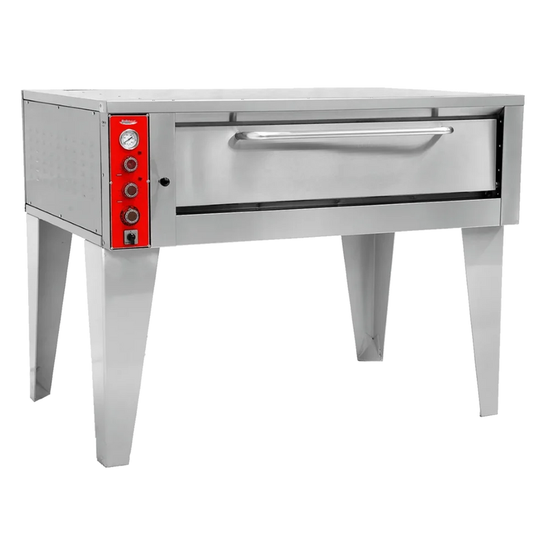 BakeMax BMBPEB915 51" Commercial Electric Stone Hearth Deck Pizza Oven.