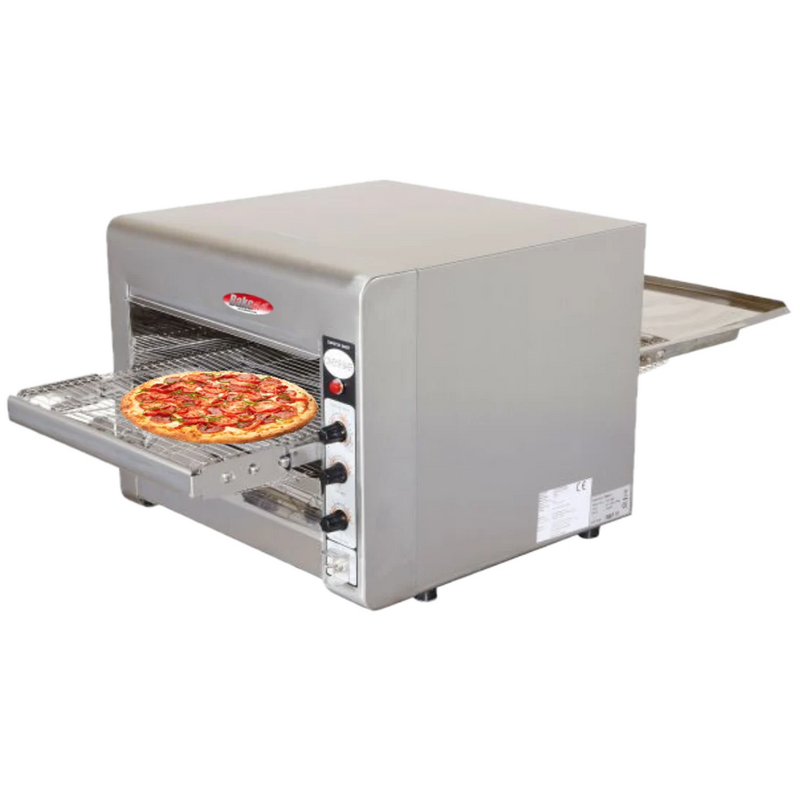 BakeMax BMCB001 Commercial Countertop 14” Conveyor Pizza Oven.