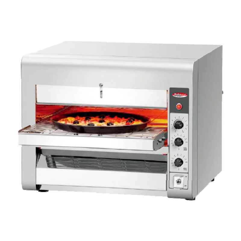 BakeMax BMCB001 Commercial Countertop 14” Conveyor Pizza Oven.