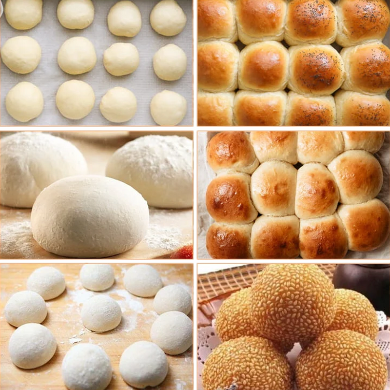 BakeMax BMDBR02 Countertop Automatic Dough Ball Rounder – 900 Pcs/Hour.