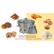 BakeMax BMDBR02 Countertop Automatic Dough Ball Rounder – 900 Pcs/Hour.