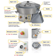 BakeMax BMDBR02 Countertop Automatic Dough Ball Rounder – 900 Pcs/Hour.