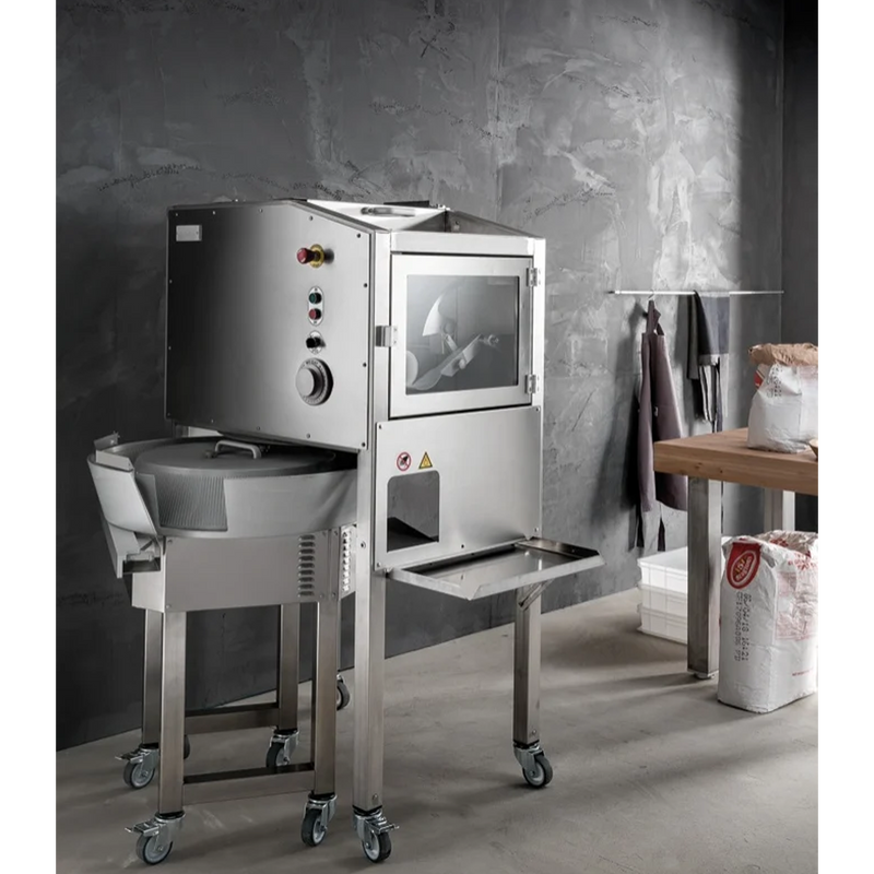 BakeMax BMDD007 Floor Model Electric Automatic Dough Divider & Rounder Combo.