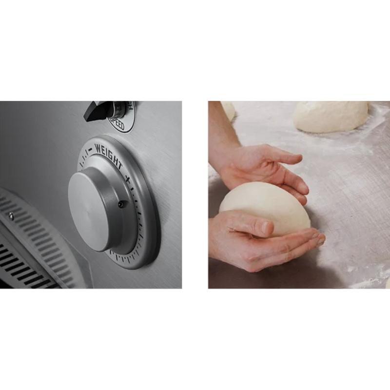 BakeMax BMDD005 Floor Model Electric Automatic Dough Divider & Rounder Combo.