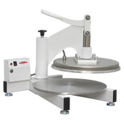 BakeMax BMDMS18 Commercial Countertop 18" Single Heat Manual Pizza Press.