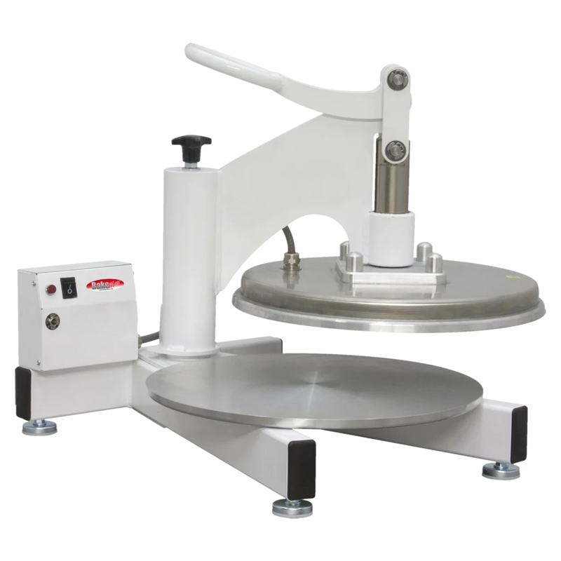 BakeMax BMDMS18 Commercial Countertop 18" Single Heat Manual Pizza Press.