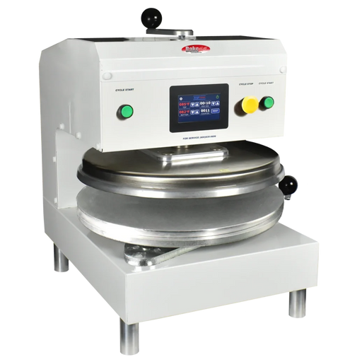 BakeMax BMDXEW Commercial Countertop Electric Single-Heat Dough Press.