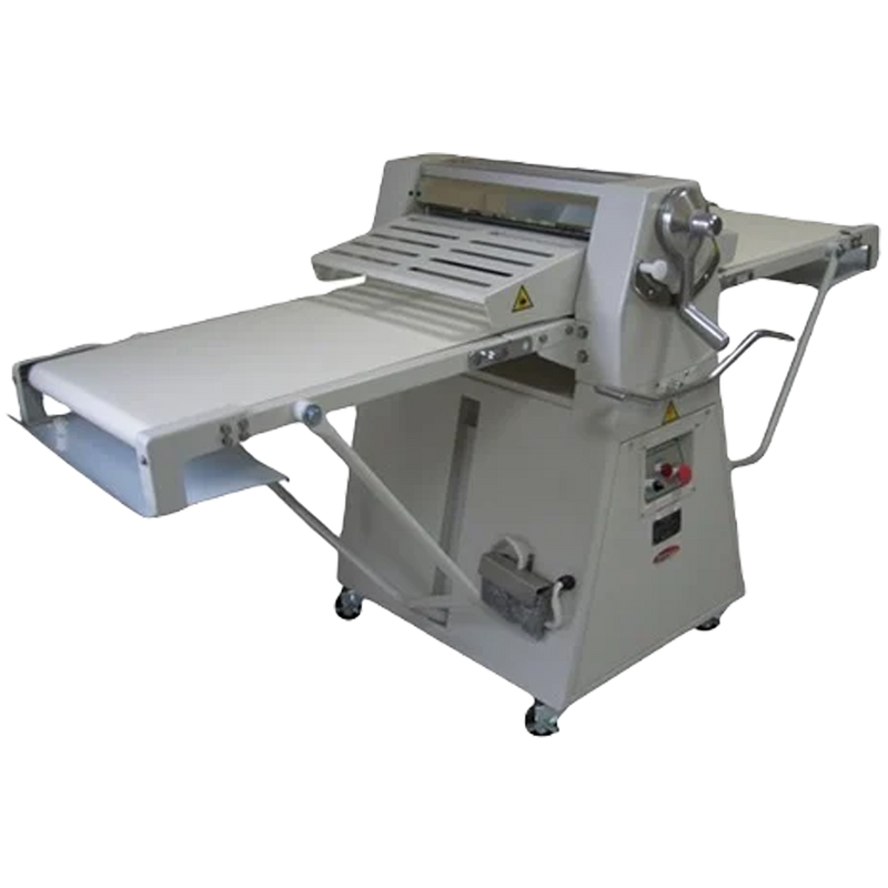BakeMax BMFRS01 Heavy-Duty 17.7″ Floor Model Reversible Dough Sheeter.