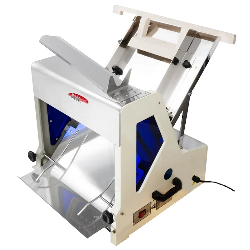 BakeMax BMGF001 Heavy-Duty Countertop Bread Slicer – 7/16" Slice, 35 Blades.