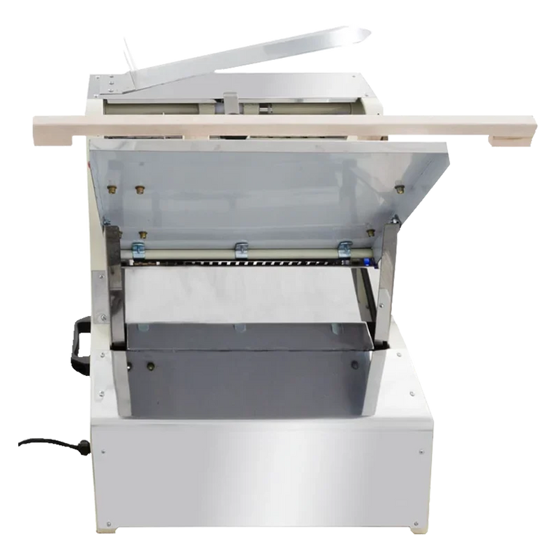 BakeMax BMGF001 Heavy-Duty Countertop Bread Slicer – 7/16" Slice, 35 Blades.