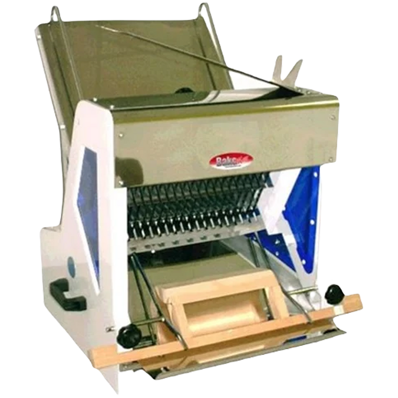 BakeMax BMGF001 Heavy-Duty Countertop Bread Slicer – 7/16" Slice, 35 Blades.