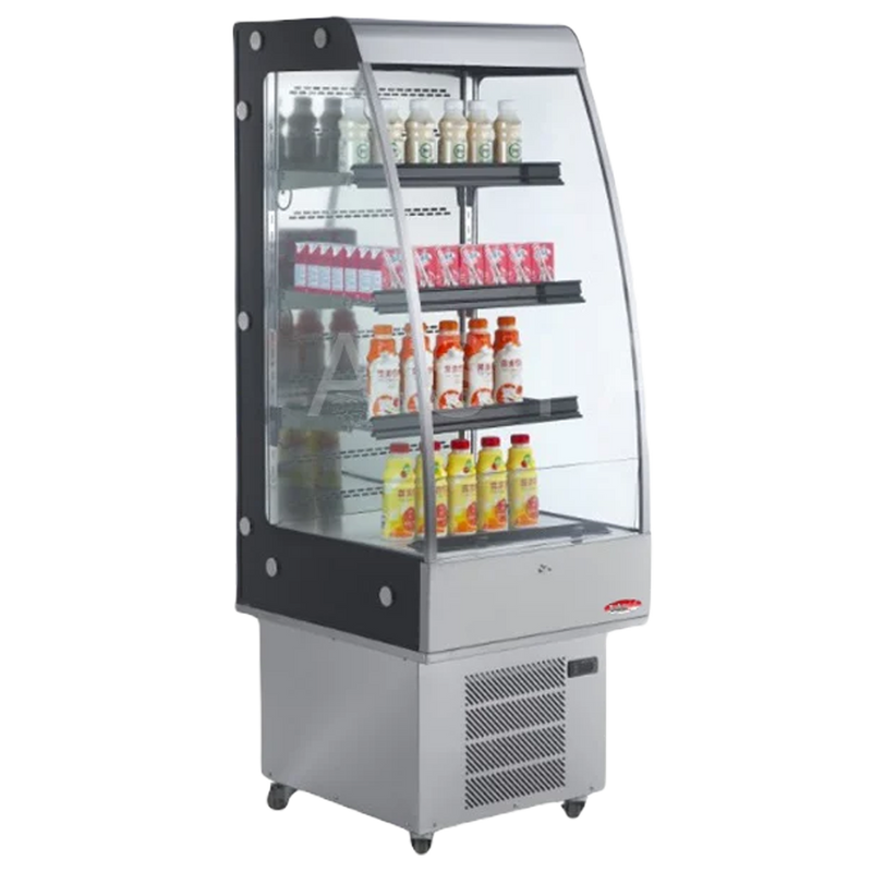 BakeMax BMGG024 24" Floor Model Grab & Go Refrigerated Display Merchandiser.