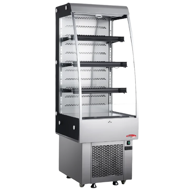 BakeMax BMGG024 24" Floor Model Grab & Go Refrigerated Display Merchandiser.