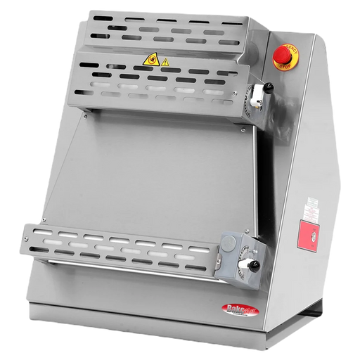 BakeMax BMHA01Y 18" Countertop Commercial Heavy Duty Two-Pass Dough Sheeter.