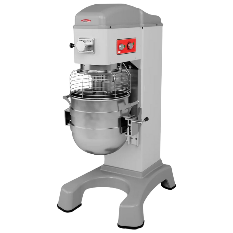 BakeMax BMMK60 60Qt Euro Series Floor Planetary Mixer – Automatic Bowl Lift.