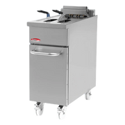 BakeMax BMPLS7FE010 Commercial Electric Floor Fryer – 18L / 40lbs Capacity.