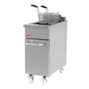 BakeMax BMPLS7FE010 Commercial Electric Floor Fryer – 18L / 40lbs Capacity.