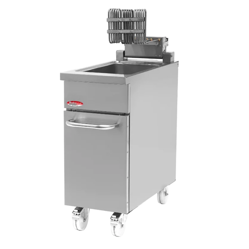 BakeMax BMPLS7FE010 Commercial Electric Floor Fryer – 18L / 40lbs Capacity.