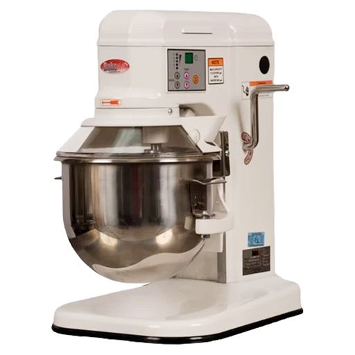 BakeMax BMPM007 7-Quart Commercial Countertop Planetary Mixer – Heavy Duty, Gear Driven, Digital Controls.