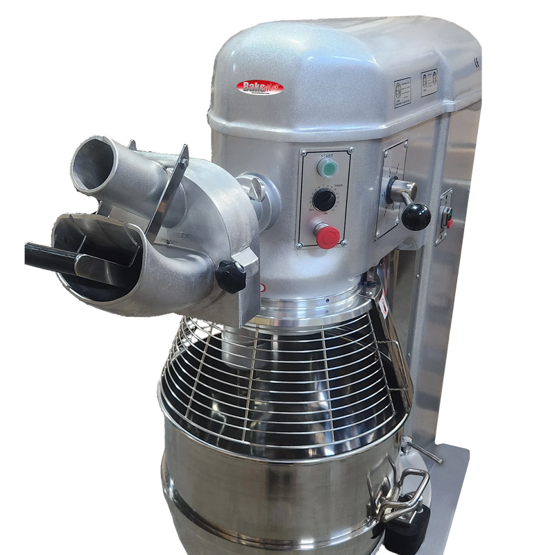 BakeMax BMPM060 60-Quart Heavy Duty Floor Mixer – 4-Speed Planetary Mixer.