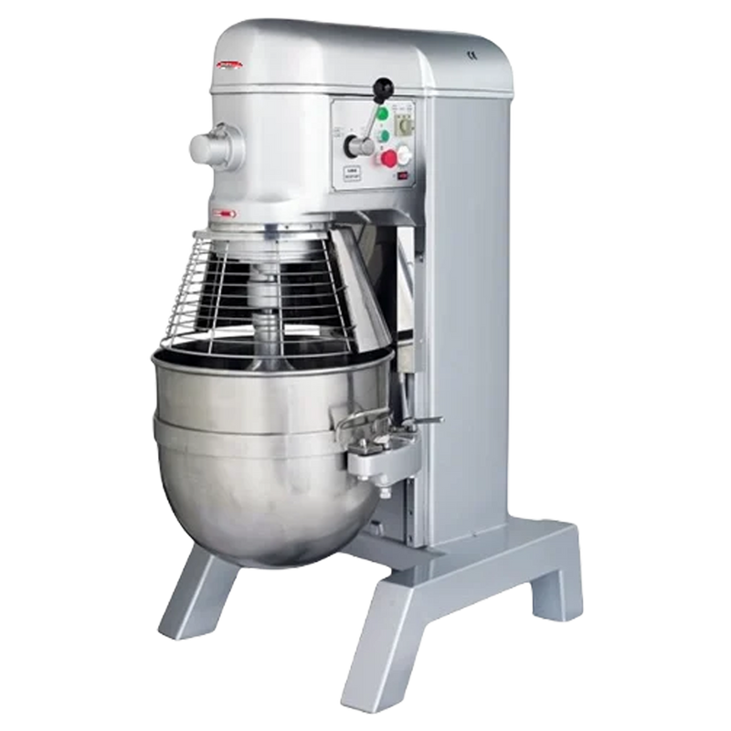 BakeMax BMPM080 80Qt Commercial Electric Floor Planetary Mixer – 4-Speed Heavy Duty.