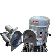 BakeMax BMPM030 Commercial 30 Qt Heavy Duty Floor Planetary Mixer – 3-Speed Electric.