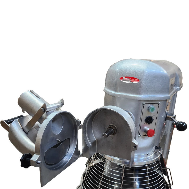 BakeMax BMPM030 Commercial 30 Qt Heavy Duty Floor Planetary Mixer – 3-Speed Electric.