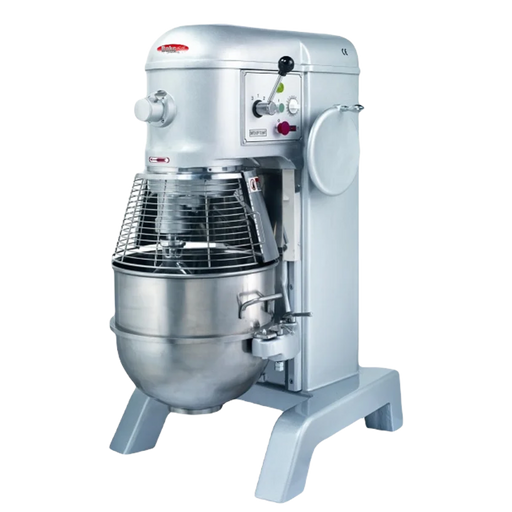 BakeMax BMPM60B 60-Quart Heavy Duty Electric Planetary Mixer – 3-Speed Floor Model.