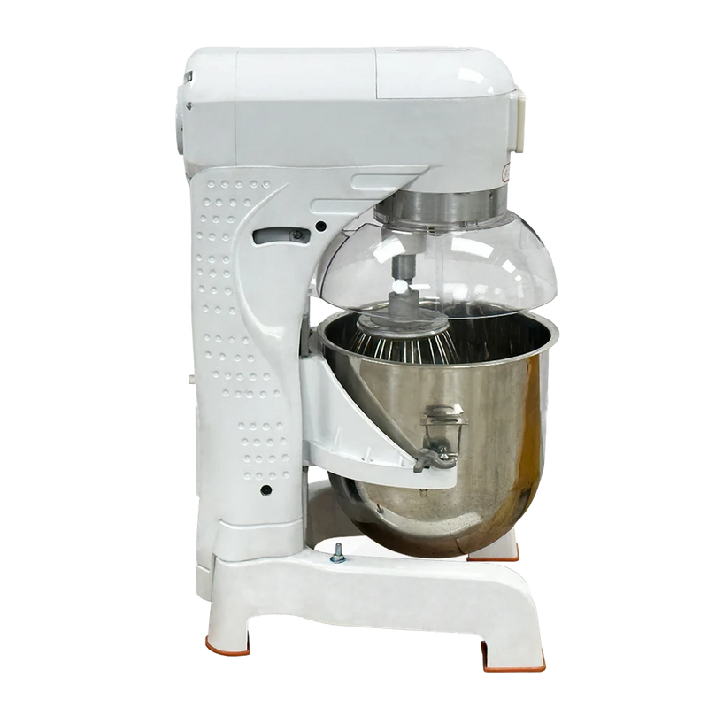 BakeMax BMPME30 30-Quart Floor Planetary Mixer | 3-Speed Gear Driven Commercial Dough Mixer.