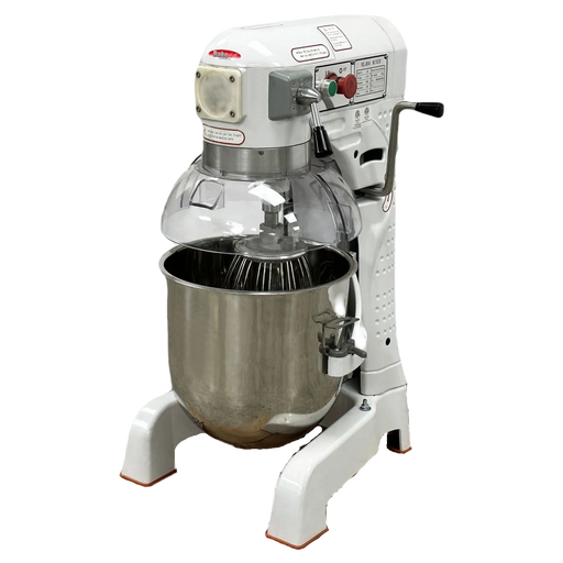 BakeMax BMPME30 30-Quart Floor Planetary Mixer | 3-Speed Gear Driven Commercial Dough Mixer.