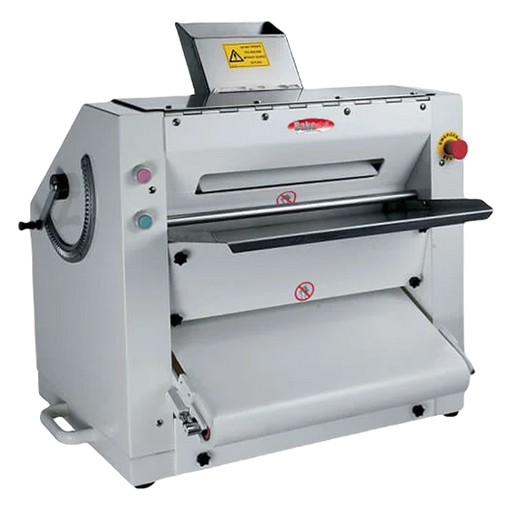 BakeMax BMPS001 Commercial Countertop 20" Two-Pass Heavy Duty Dough Sheeter.