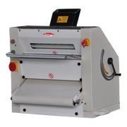 BakeMax BMPS001 Commercial Countertop 20" Two-Pass Heavy Duty Dough Sheeter.