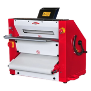 BakeMax BMPS001 Commercial Countertop 20" Two-Pass Heavy Duty Dough Sheeter.