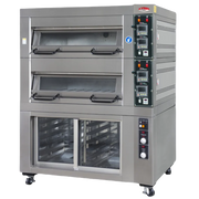 BakeMax BMSD003 Three Deck One Pan Wide Electric Artisan Stone Deck Oven – 47” Wide.